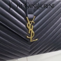 YSL原版皮新款342023經典款  V紋魚子醬牛皮