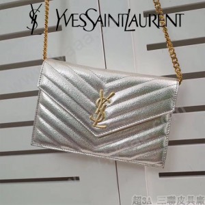 YSL原版皮新款393953-05 斜背包 肩帶拆掉可直接當手包用