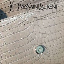YSL-441971-04  聖邏蘭新款原版皮鱷魚紋斜背包