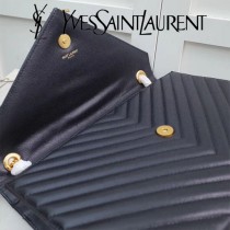 YSL原版皮新款342023經典款  V紋魚子醬牛皮