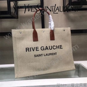 YSL-499290-01  聖邏蘭新款原版皮帆布手提包