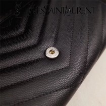 YSL原版皮新款437469-03 魚子醬聖羅蘭新款錢包