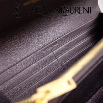 YSL原版皮新款437469-11 山羊紋聖羅蘭新款錢包