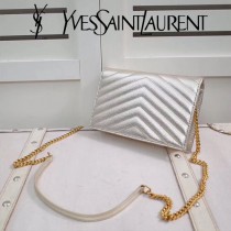 YSL原版皮新款393953-05 斜背包 肩帶拆掉可直接當手包用