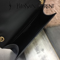 YSL-377830-05  聖邏蘭新款原版皮平紋流蘇斜挎包