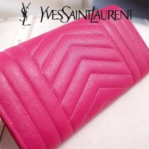 YSL原版皮新款437469-3 山羊紋聖羅蘭新款錢包