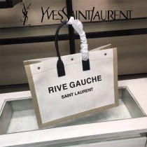YSL-499290  聖邏蘭新款原版皮帆布手提包