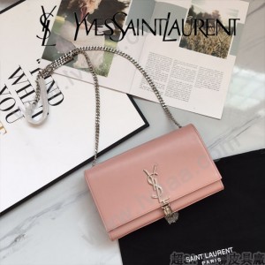 YSL-377830-01  聖邏蘭新款原版皮平紋流蘇斜挎包
