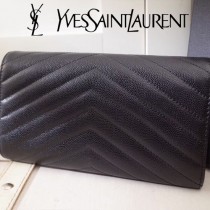 YSL原版皮新款437469-03 魚子醬聖羅蘭新款錢包