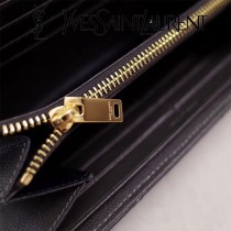 YSL原版皮新款437469-6 山羊紋聖羅蘭新款錢包