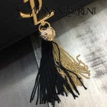 YSL-377830-05  聖邏蘭新款原版皮平紋流蘇斜挎包