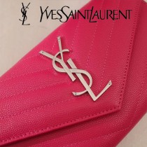 YSL原版皮新款437469-011 魚子醬聖羅蘭新款錢包