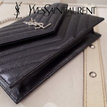 YSL原版皮新款393953-08 斜背包 肩帶拆掉可直接當手包用