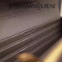 YSL原版皮新款437469-09 魚子醬聖羅蘭新款錢包