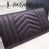 YSL原版皮新款437469-2 山羊紋聖羅蘭新款錢包