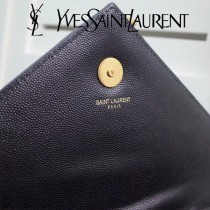 YSL原版皮新款342023經典款  V紋魚子醬牛皮