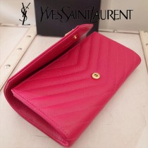 YSL原版皮新款437469-010 魚子醬聖羅蘭新款錢包