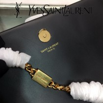 YSL-377830-04  聖邏蘭新款原版皮平紋流蘇斜挎包