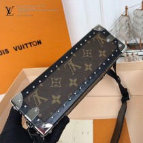 LV-M20101-01  路易威登新款原版皮男士盒子斜背包
