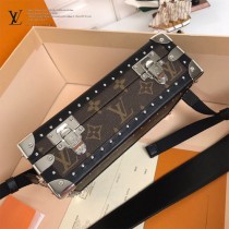 LV-M20101-01  路易威登新款原版皮男士盒子斜背包