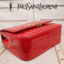 YSL原版皮新款532595-1   BABY VICKY BAG 中號斜背包 原版小羊皮  進口五金