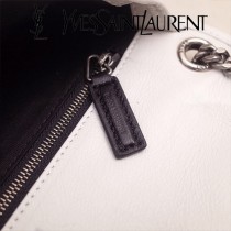 YSL原版皮新款498913s  SLP NIKI 復古褶皺和絎縫幹邑色真皮鏈條包
