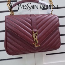 YSL原版皮新款小號392737-3  Saint Laurent  新款山羊紋肩背包