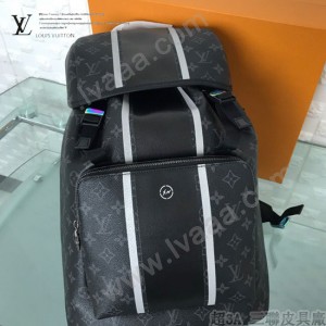 LV-M43409  路易威登新款原版皮閃電系列男士雙肩包書包