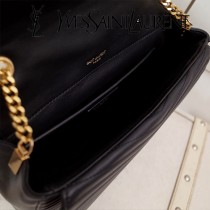 YSL原版皮新款532652-1   SULPICE 新款中號繡線鏈條包