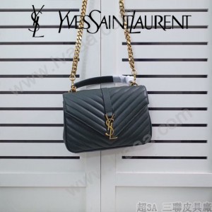 YSL原版皮新款小號392737  Saint Laurent  新款山羊紋肩背包