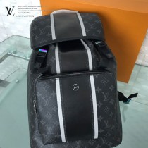 LV-M43409  路易威登新款原版皮閃電系列男士雙肩包書包