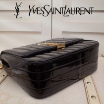 YSL原版皮新款532595   BABY VICKY BAG 中號斜背包 原版小羊皮  進口五金