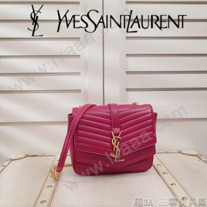 YSL原版皮新款532662-01 SULPICE 新款小號繡線鏈條包