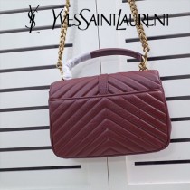 YSL原版皮新款小號392737-3  Saint Laurent  新款山羊紋肩背包