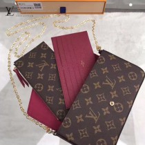 LV-M61276-03 新款原版皮3件套女士手包斜背包