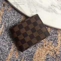 LV-N64002  路易威登新款原版皮男士短款錢夾