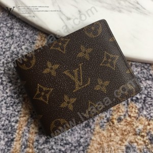 LV-N64002-03  路易威登新款原版皮男士短款錢夾