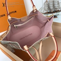LV-N41579  路易威登新款原版皮走秀系列白格手提斜背水桶包