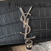 YSL新款原版皮  354120-1 流蘇 鱷魚進口亞光皮紋