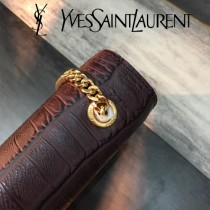 YSL新款原版皮  377829 流蘇  鱷魚進口亞光皮紋