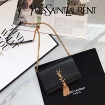 YSL新款原版皮  354122-1 流蘇 斜背包 進口瑪莎拉蒂皮