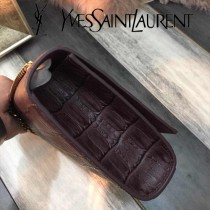 YSL新款原版皮  377829 流蘇  鱷魚進口亞光皮紋