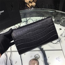 YSL新款原版皮  377829-03 流蘇  鱷魚進口亞光皮紋