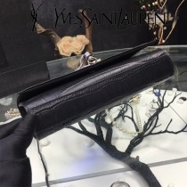YSL新款原版皮  377829-03 流蘇  鱷魚進口亞光皮紋