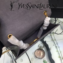 YSL新款原版皮  377829-01 流蘇  鱷魚進口亞光皮紋