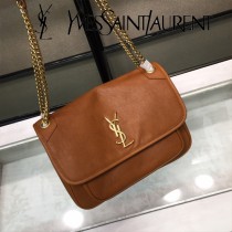 YSL新款原版皮  498894-01 NIKI系列郵差包