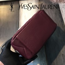 YSL新款原版皮492737-02 經典柔和造型頂部拉鏈保齡球包