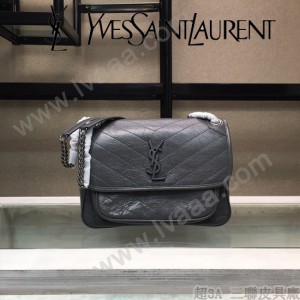 YSL新款原版皮  533037-01 NIKI系列郵差包