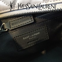 YSL新款原版皮492737-01 經典柔和造型頂部拉鏈保齡球包