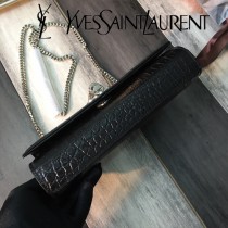 YSL新款原版皮377829-1流蘇 鱷魚進口皮紋